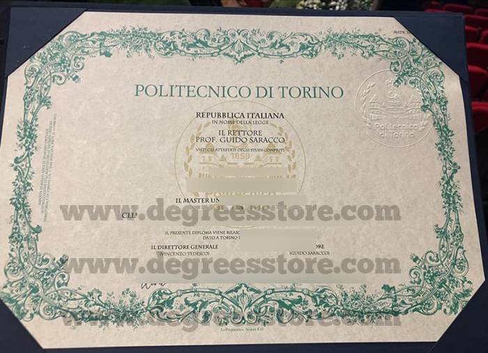 Polytechnic University of Turin diploma