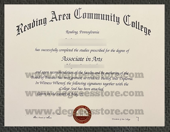 Reading Area Community College (RACC) diploma