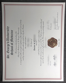 St. George's University School of Medicine diploma