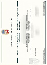 University of Barcelona diploma