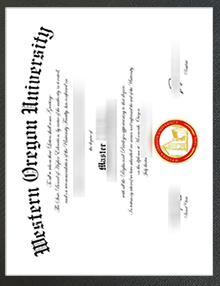 Western Oregon University diploma sample