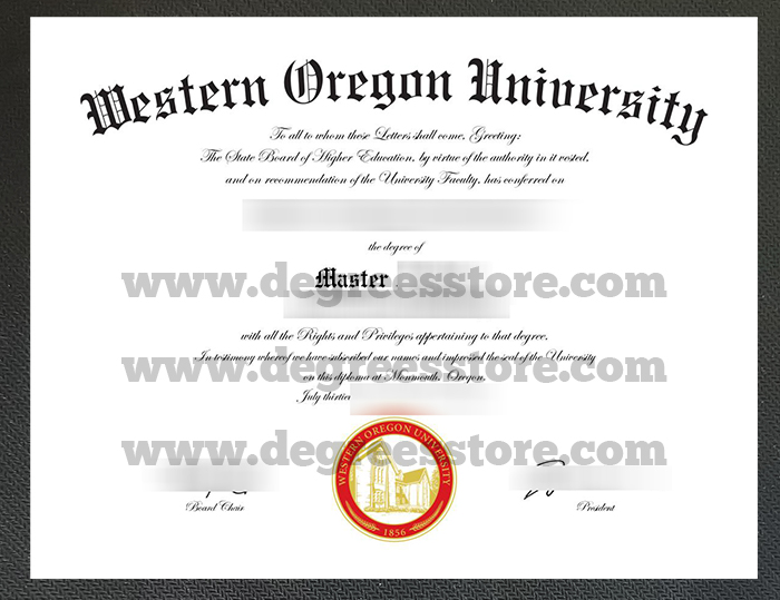 Western Oregon University diploma